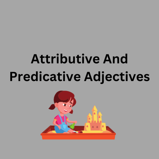 Attributive And Predicative Adjectives